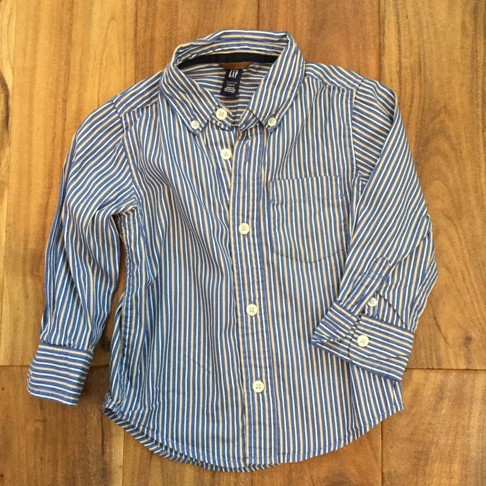 Boys BABY GAP 2 2T long sleeve button down shirt